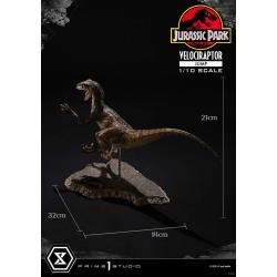 Jurassic Park Estatua Prime Collectibles 1/10 Velociraptor Jump 21 cm