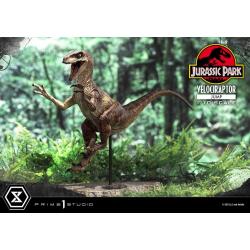 Jurassic Park Estatua Prime Collectibles 1/10 Velociraptor Jump 21 cm