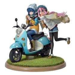 Laid-Back Camp Estatua PVC 1/7 Prisma Wing Nadeshiko Kagamihara & Rin Shima 24 cm