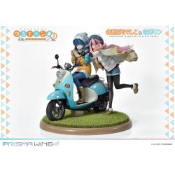 Laid-Back Camp Estatua PVC 1/7 Prisma Wing Nadeshiko Kagamihara & Rin Shima 24 cm