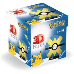 Pokémon Puzzle 3D Pokéballs: Veloz Ball (55 piezas