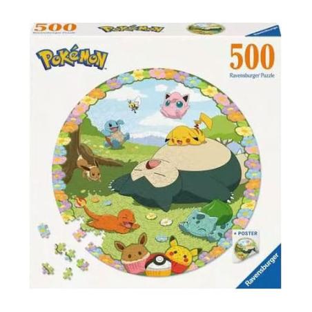 Pokémon Puzzle redondo Flowery Pokémon (500 piezas