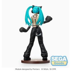 Hatsune Miku Project DIVA Arcade Future Tone Estatua PVC SPM Hatsune Miku Kitty Cat 23 cm